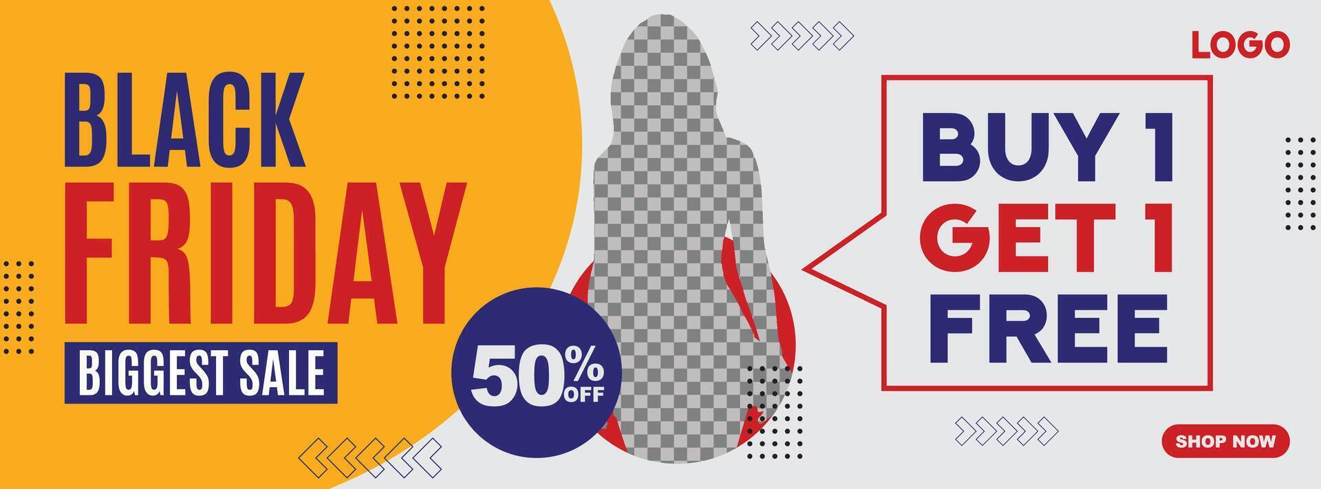 Black Friday Banner Template vector