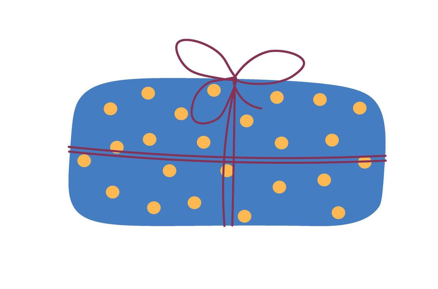 Polka Dotted Gift Box vector