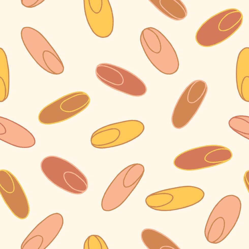 Bunch of Oval Seamless Pattern illustration Design vector