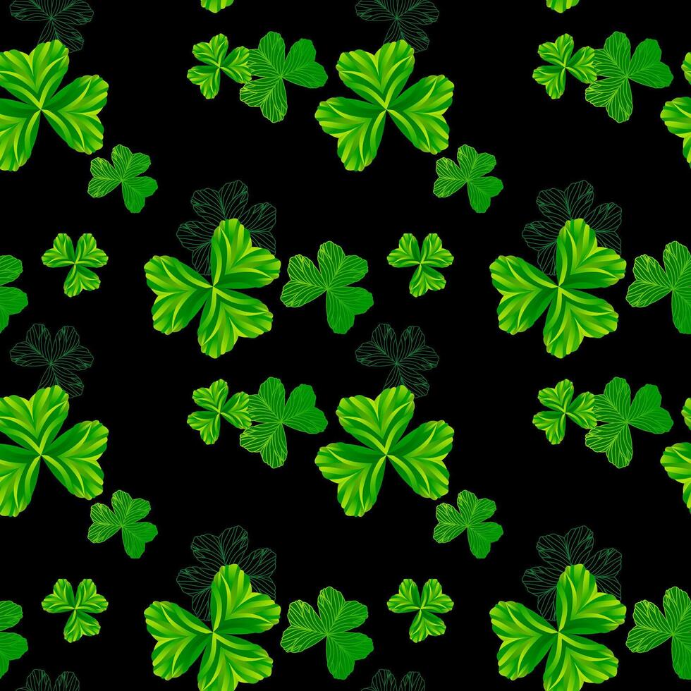 Saint Patrick's day seamless background vector