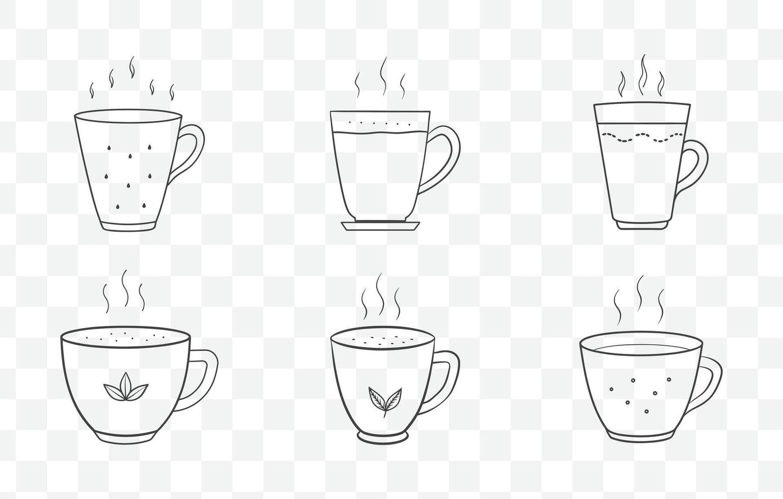 Print Masala Chai Art Set Featuring Traditional Indian Tea Elements with Spices and Teapots in Detailed Illustrations vector