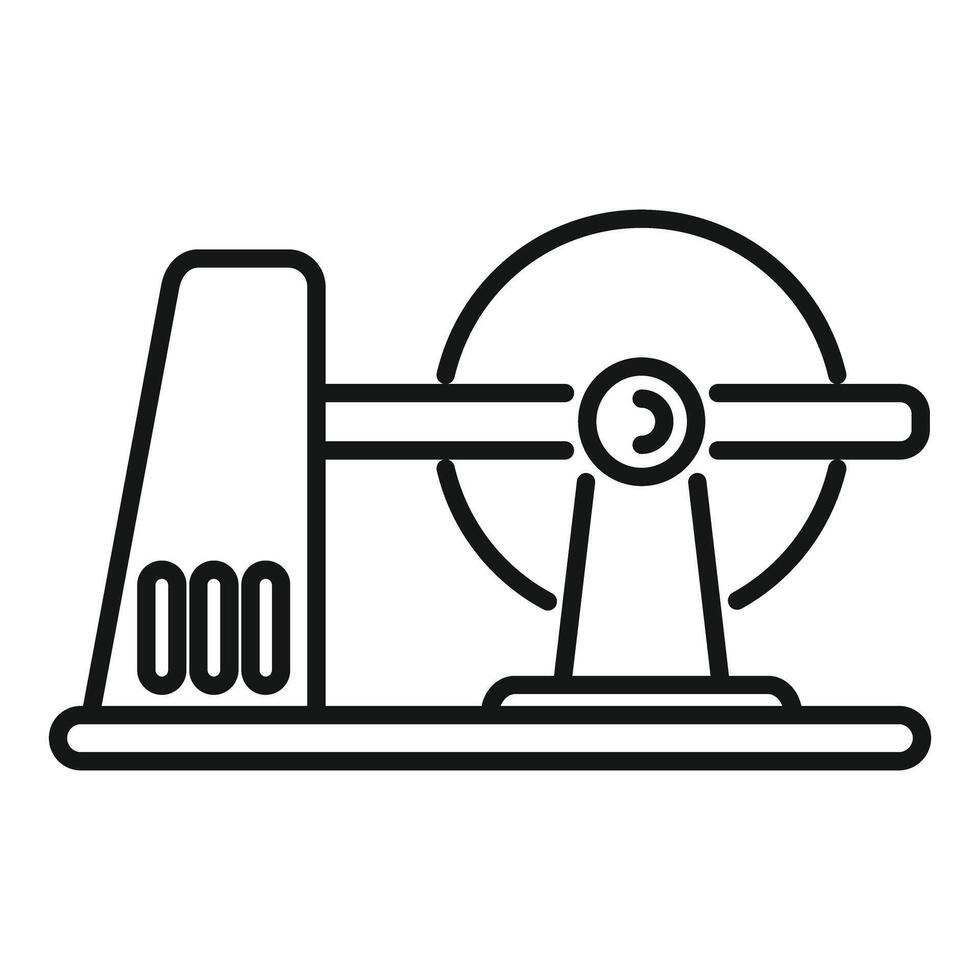 Lottery machine with handle generating random numbers for lotto game vector