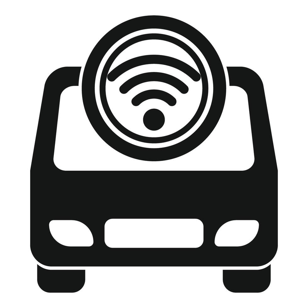 Car sharing icon showing transportation service using wifi vector
