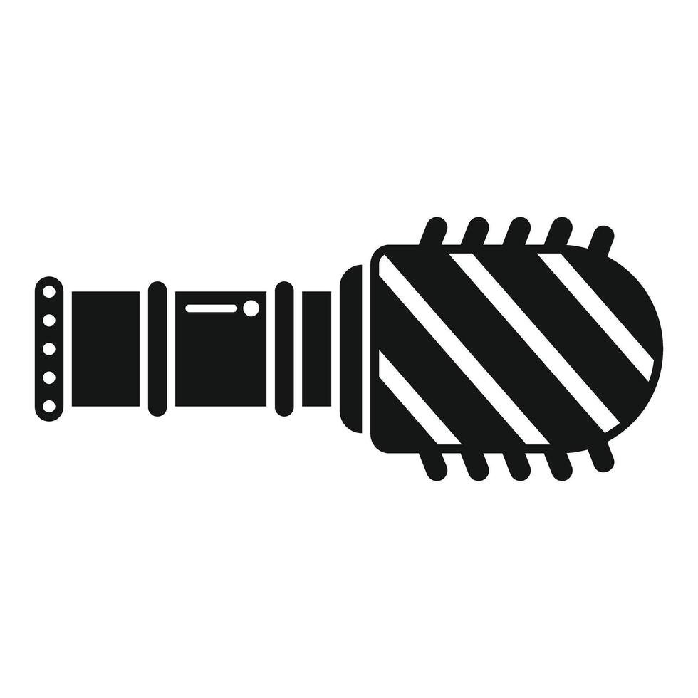 Electric shocker weapon icon representing law enforcement security vector