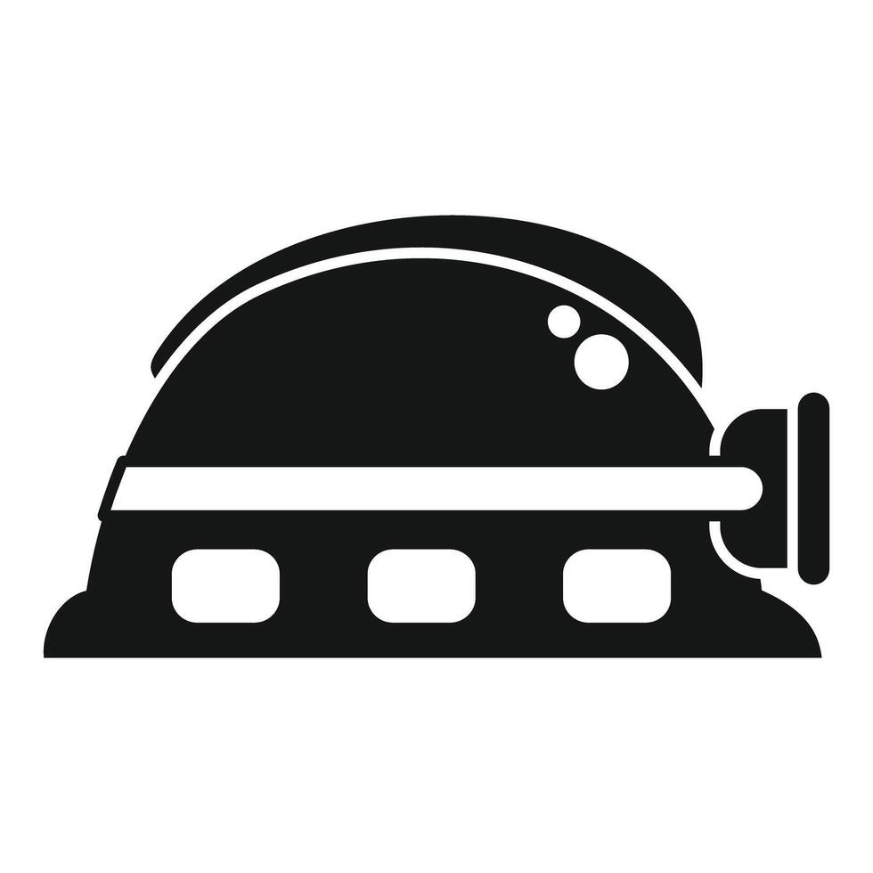 Biodome for growing food on mars icon, simple style vector