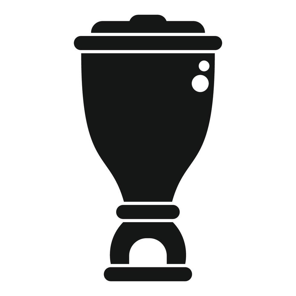 Big chemical flask for scientific experimenting vector