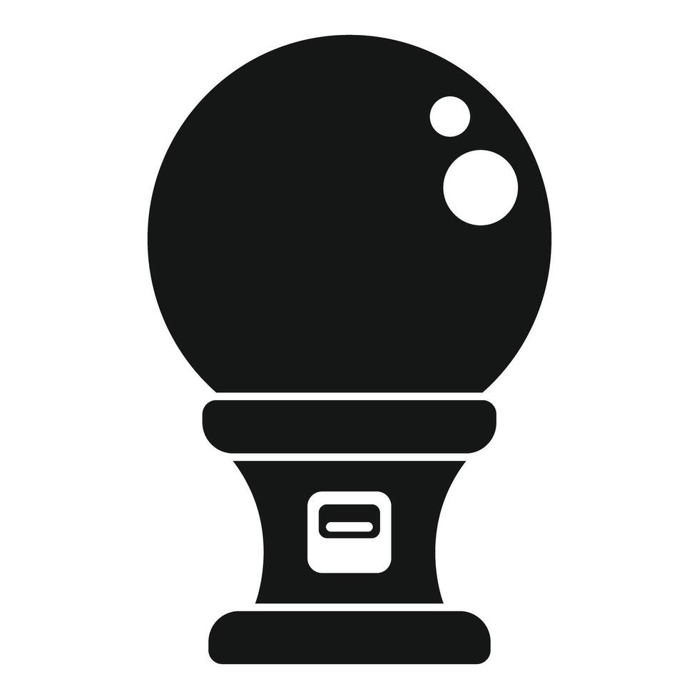 Simple icon of a lottery machine waiting to give out its prize vector