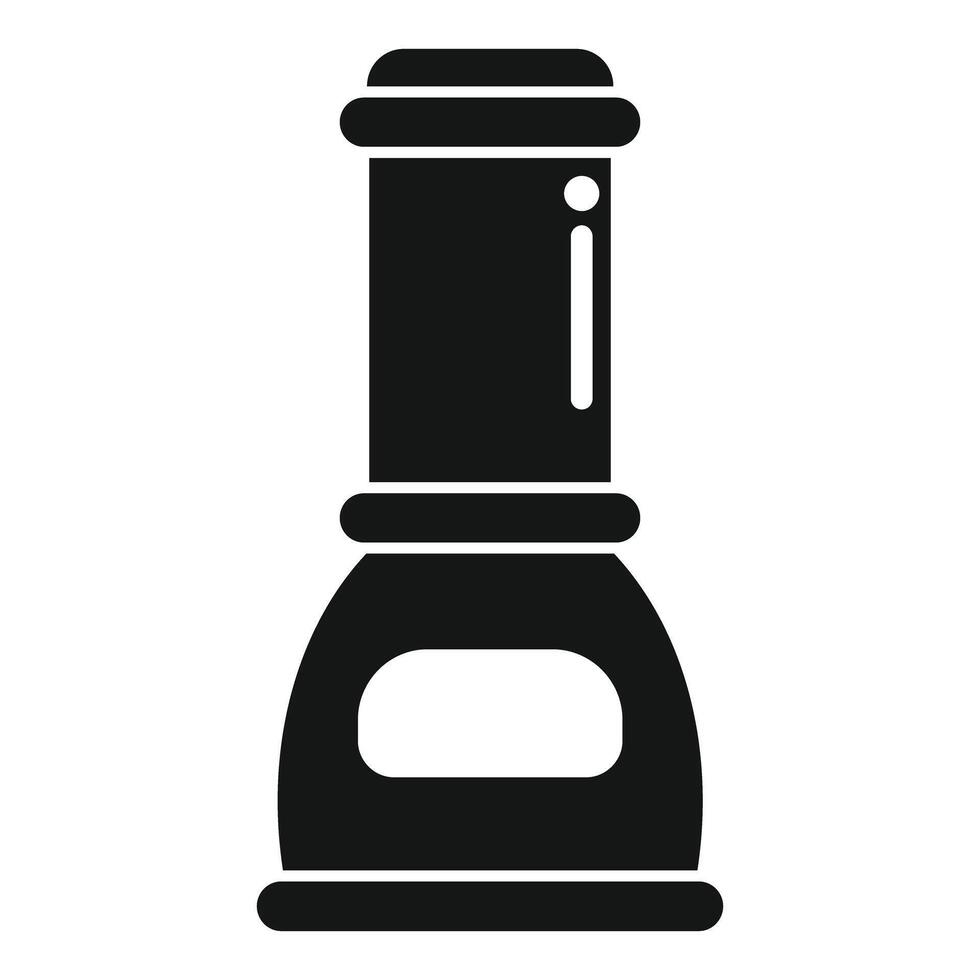 Modern electric coffee grinder with timer display icon vector
