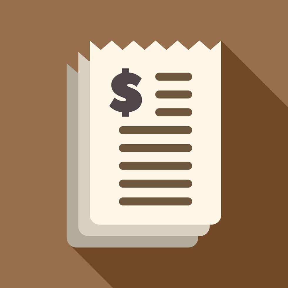 Stack of paper bills showing dollar sign representing expenses vector