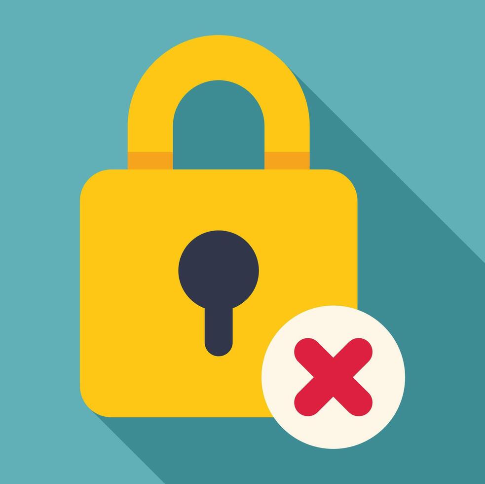 Yellow padlock being unlocked showing security breach vector