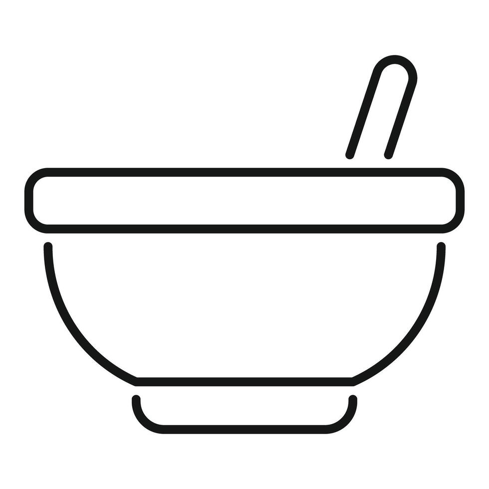 Kitchen utensil icon of mixing bowl with whisk for baking vector