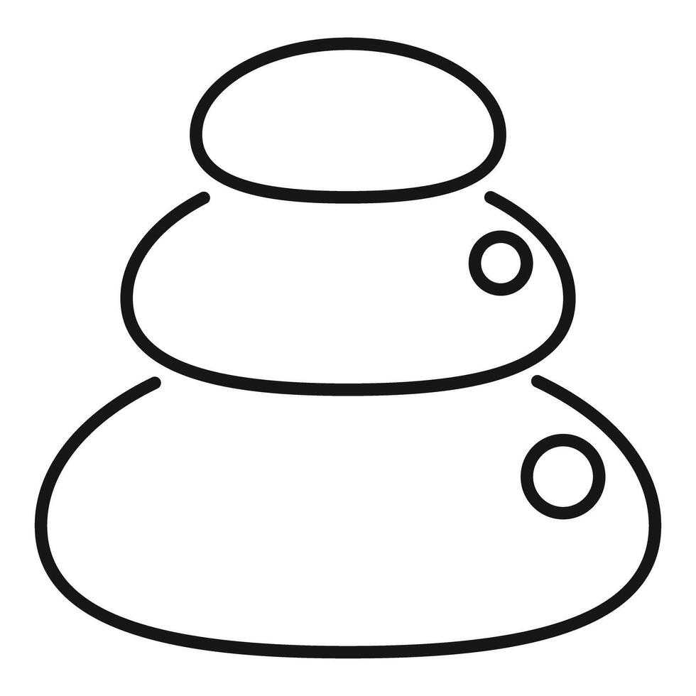 Spa stones icon representing relaxing wellness treatment vector