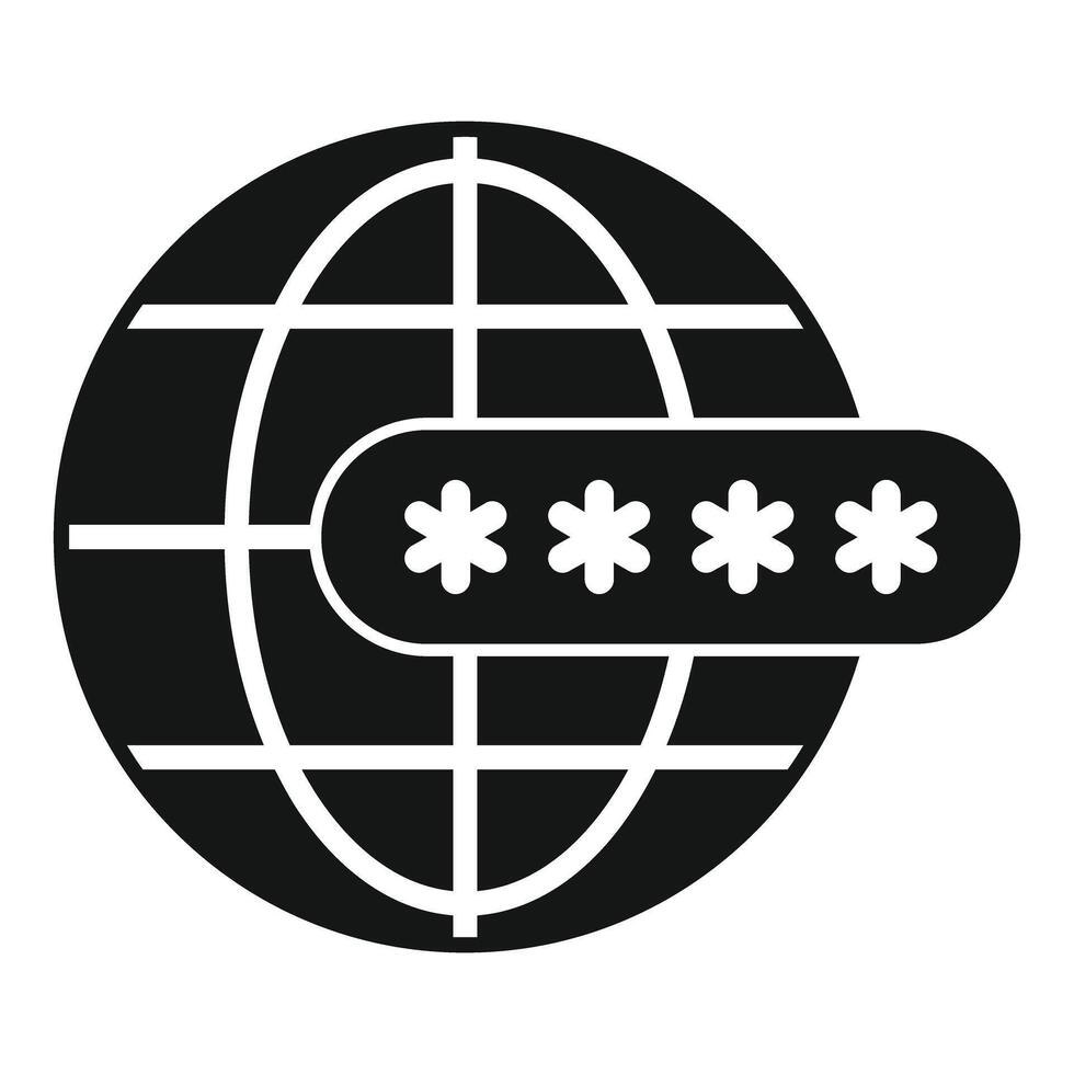 Global network security system protecting with password vector