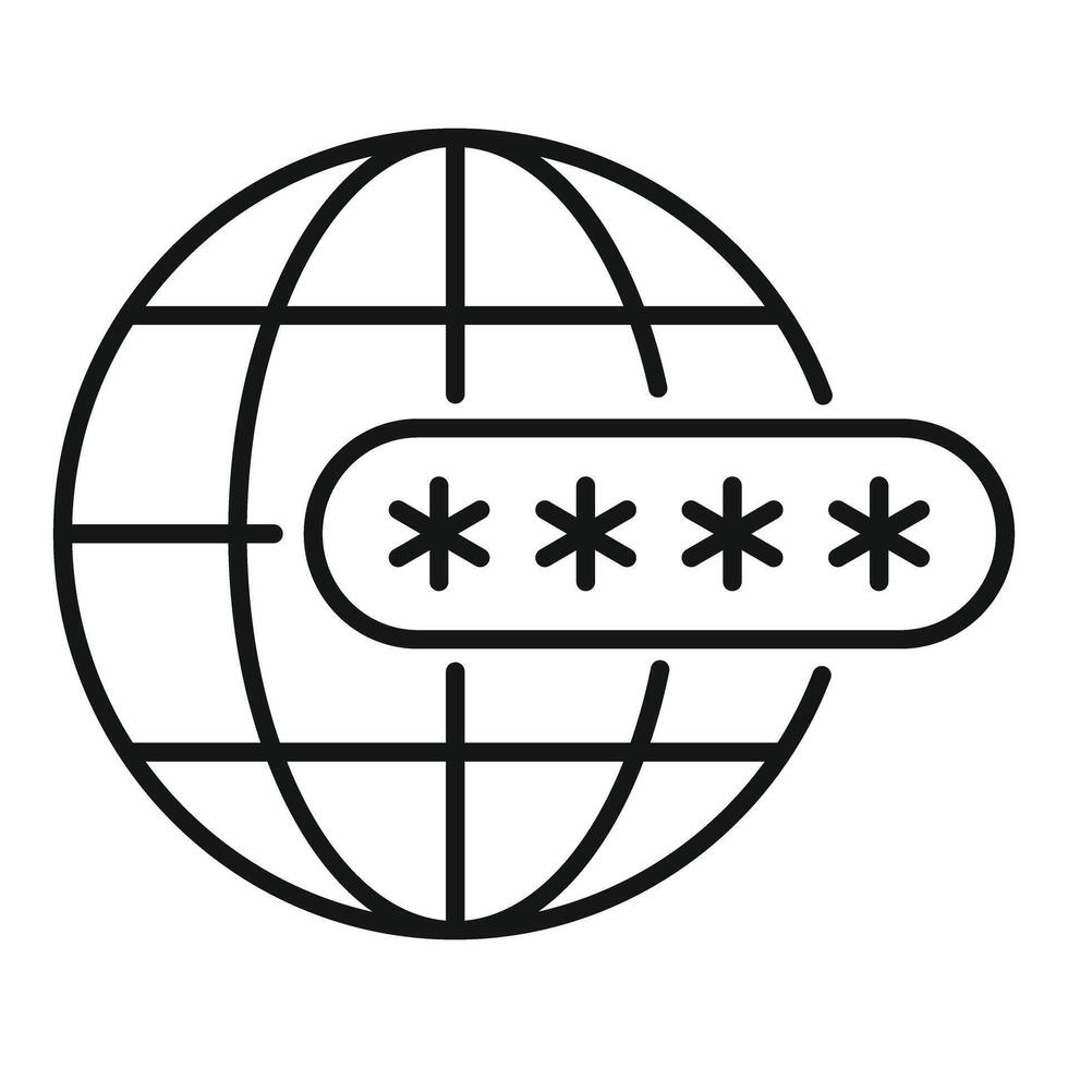 Global network security system protecting with password vector