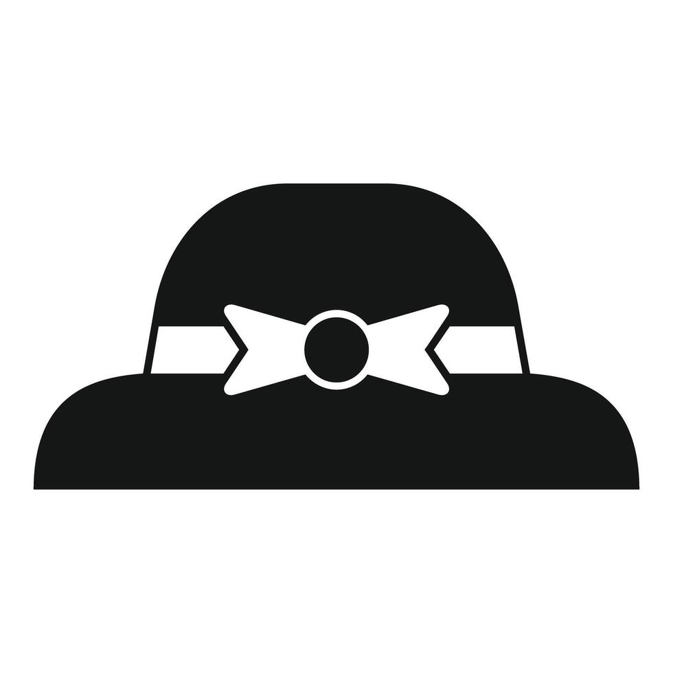Woman hat with ribbon and decoration showing elegance and fashion vector