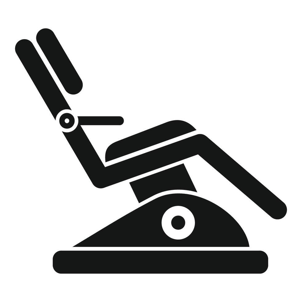 Adjustable massage table offering relaxing experience icon vector
