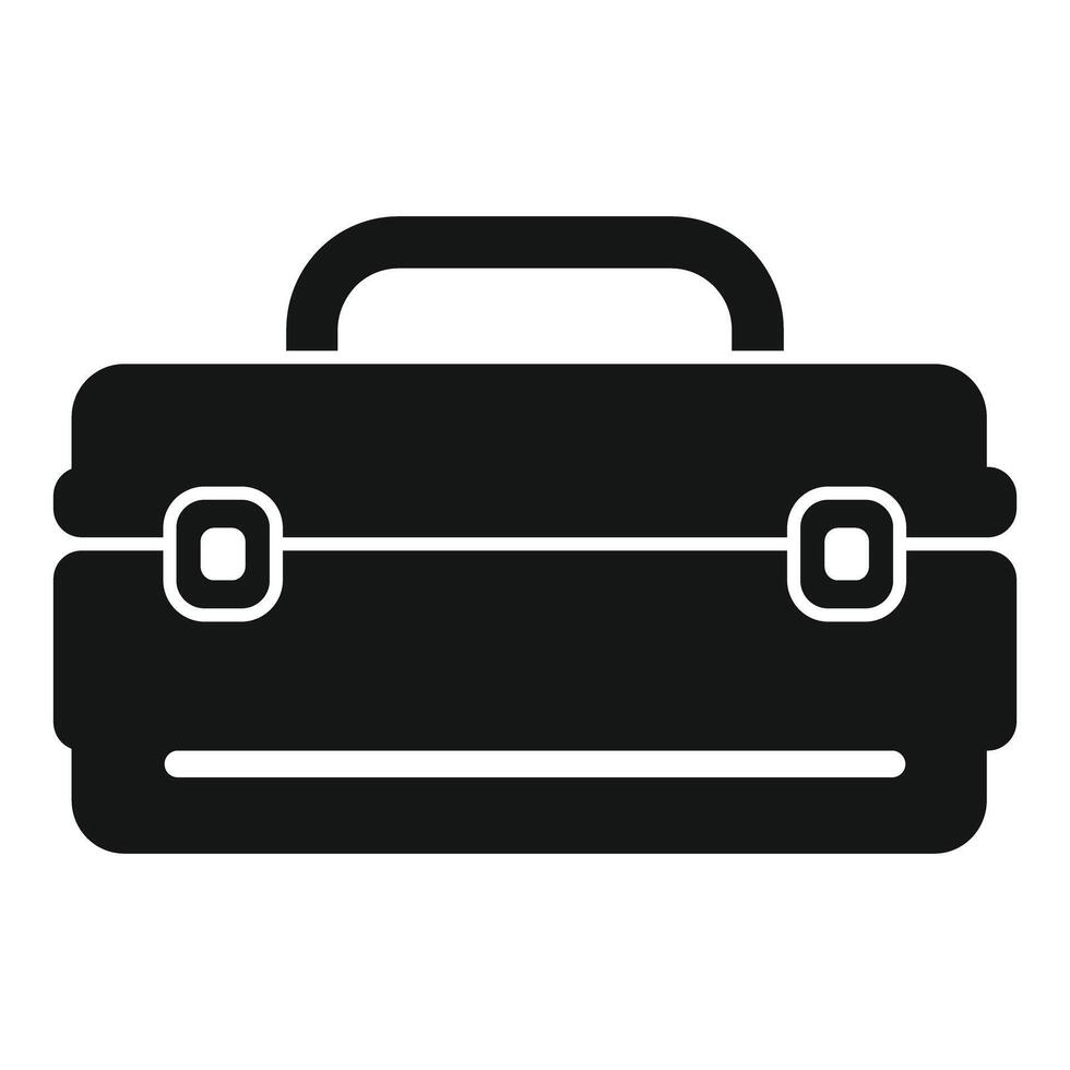 Toolbox icon representing handyman tools for repair vector