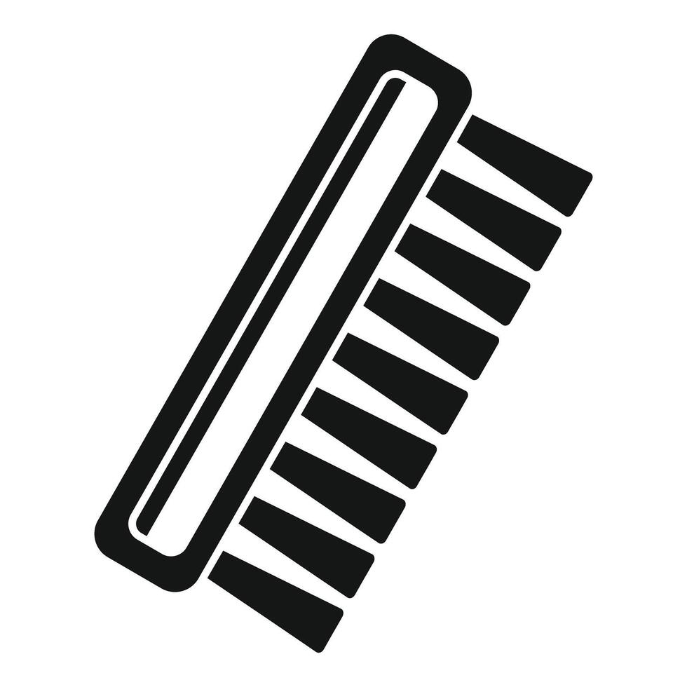 Cleaning brush icon representing scrubbing and sweeping vector