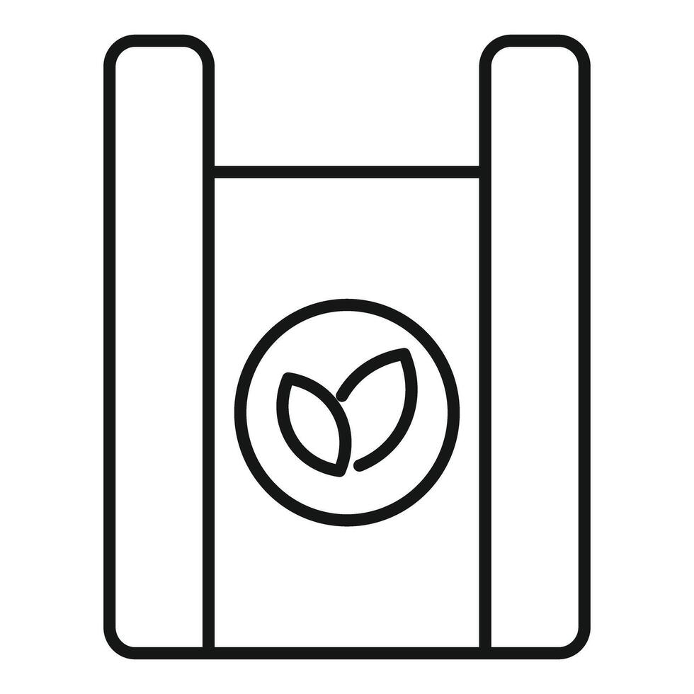 Eco friendly packaging with leaves icon showing biodegradable materials vector