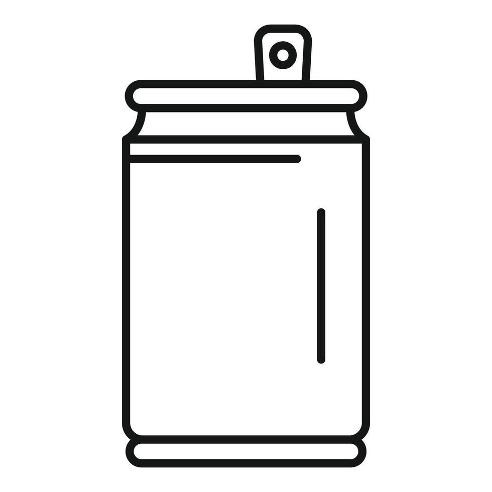 Aluminum can icon representing refreshing beverage packaging vector