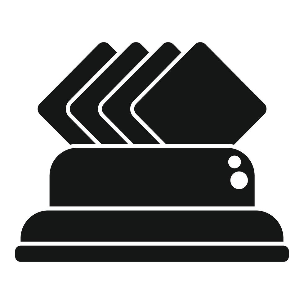 Modern toaster with toast bread for breakfast icon vector
