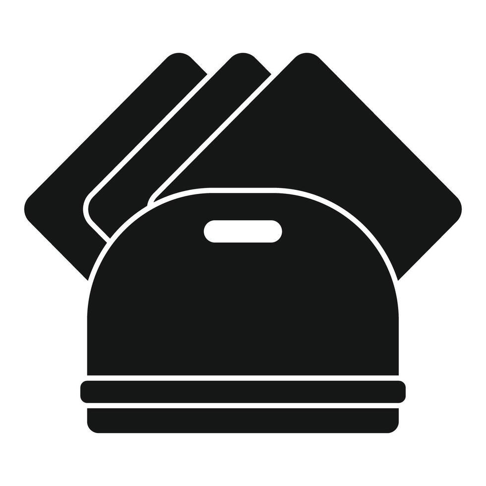 Credit card machine processing three cards icon vector