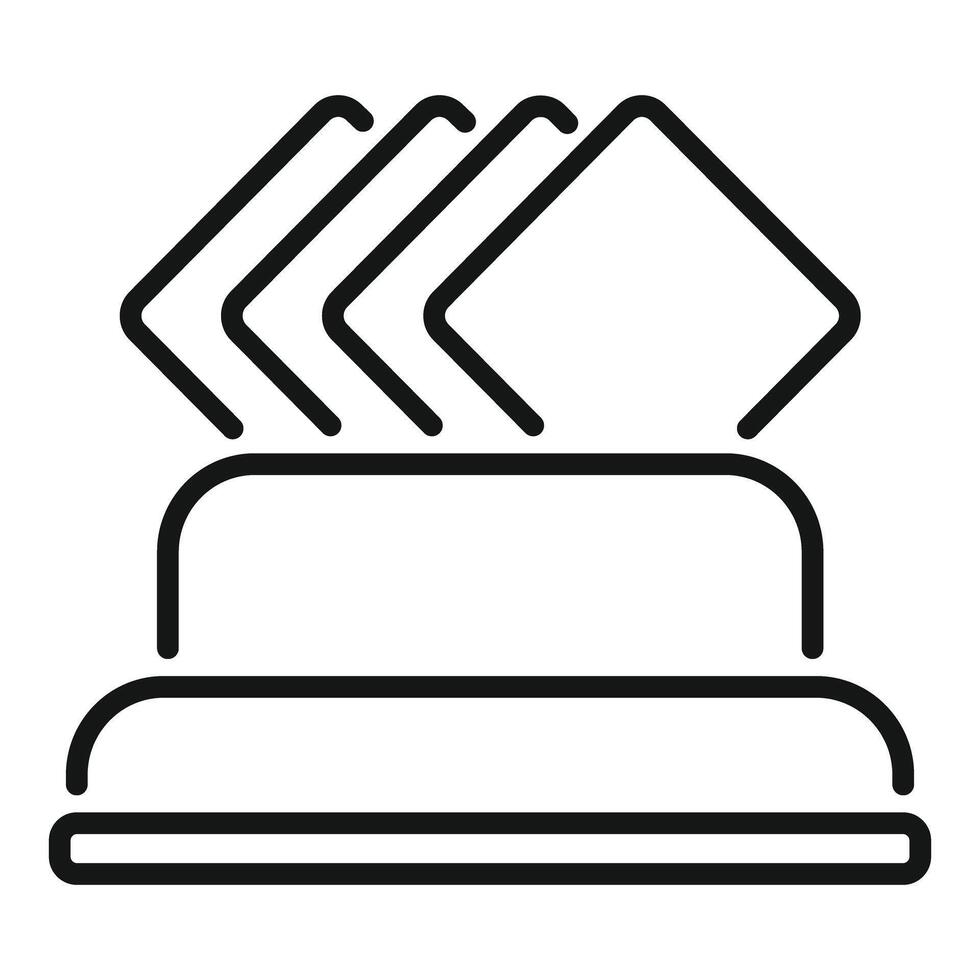 Automatic bread toaster icon representing kitchen appliance for toasting bread vector