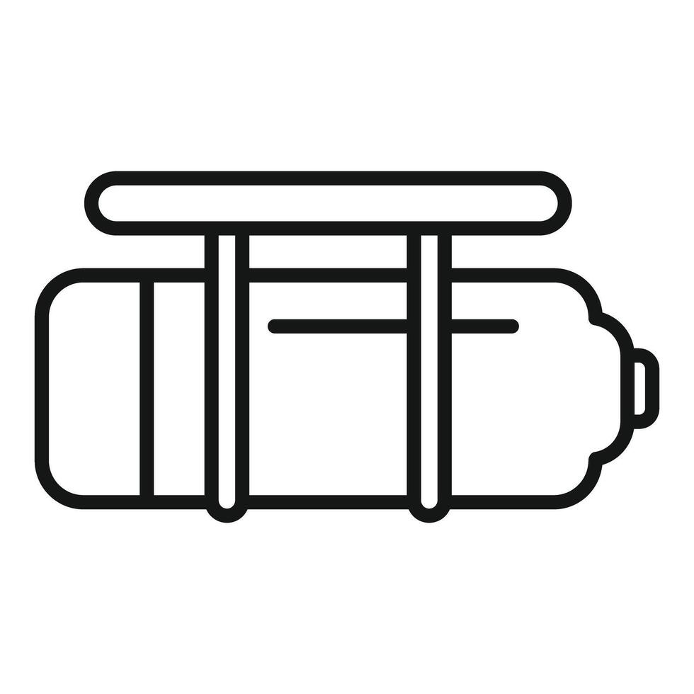 Scuba diving oxygen tank icon showing diving equipment for exploring underwater vector
