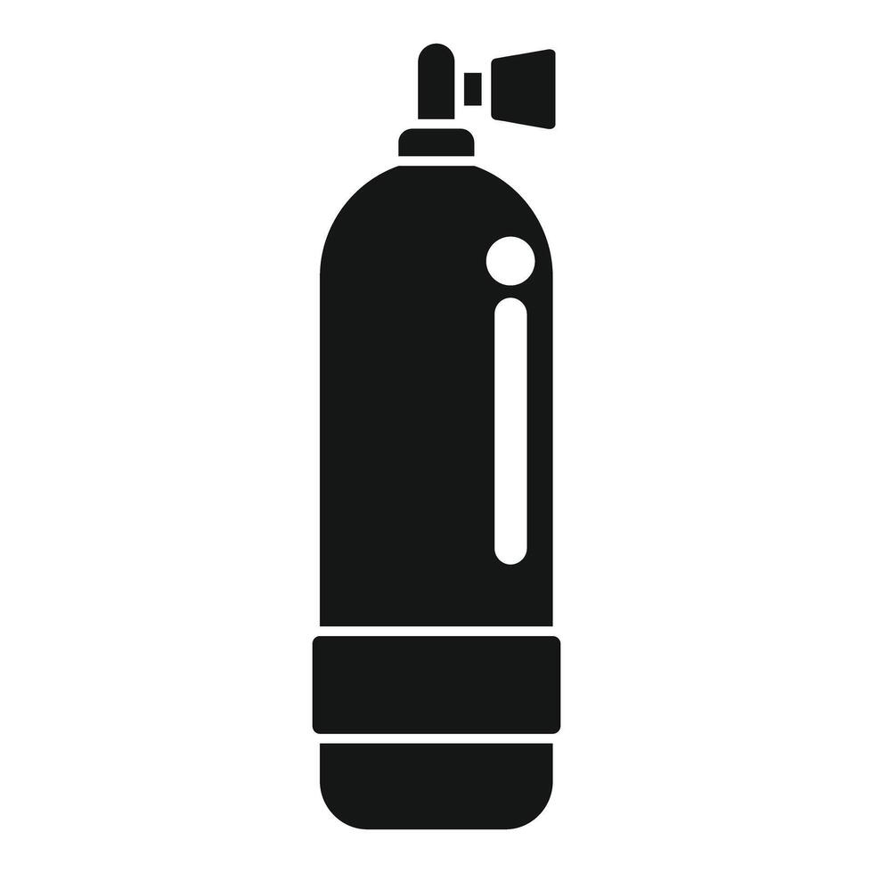 Black aqualung for deep diving showing pressure gauge vector