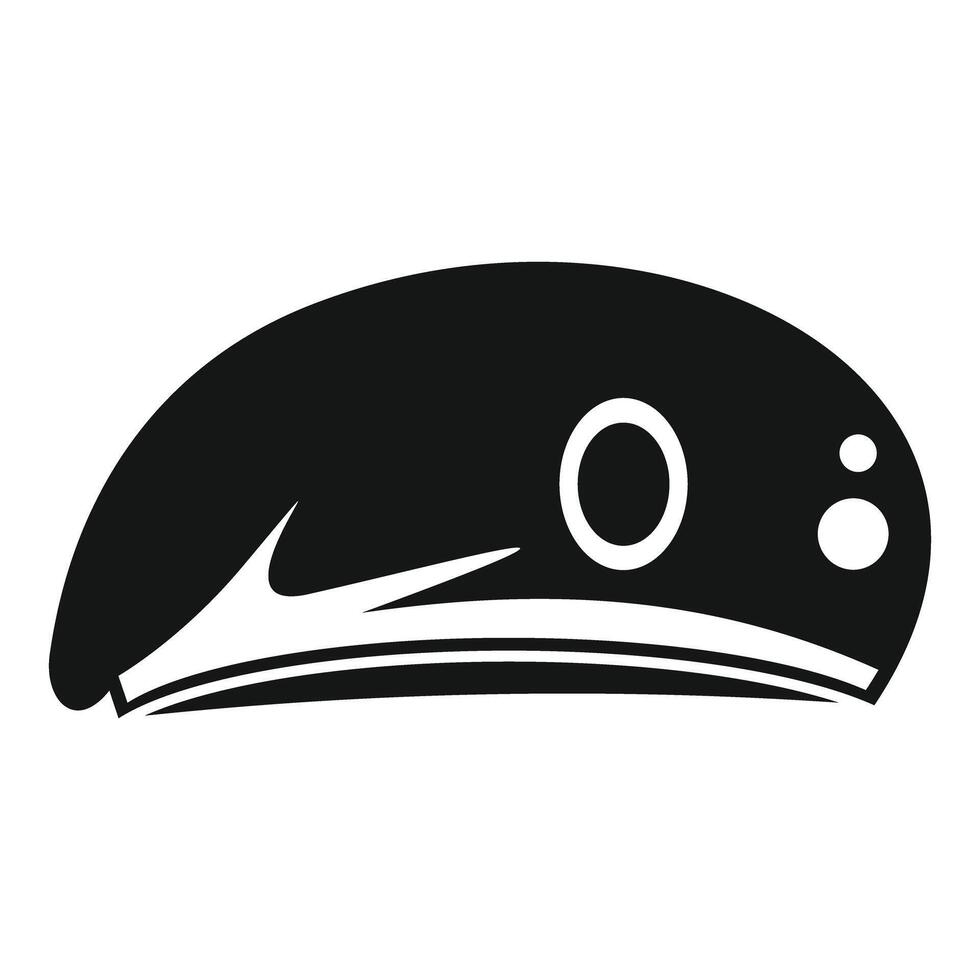 Military beret icon representing army symbol and soldier uniform vector