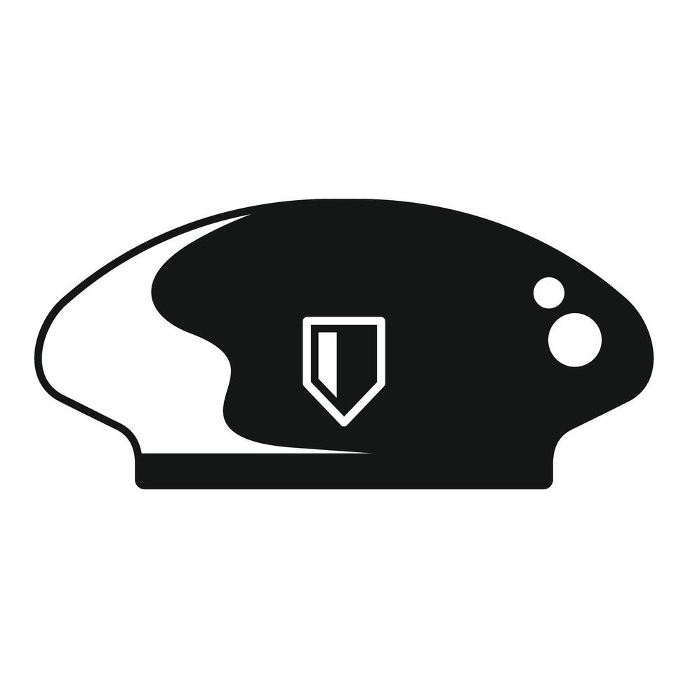 Military beret with badge showing army uniform vector