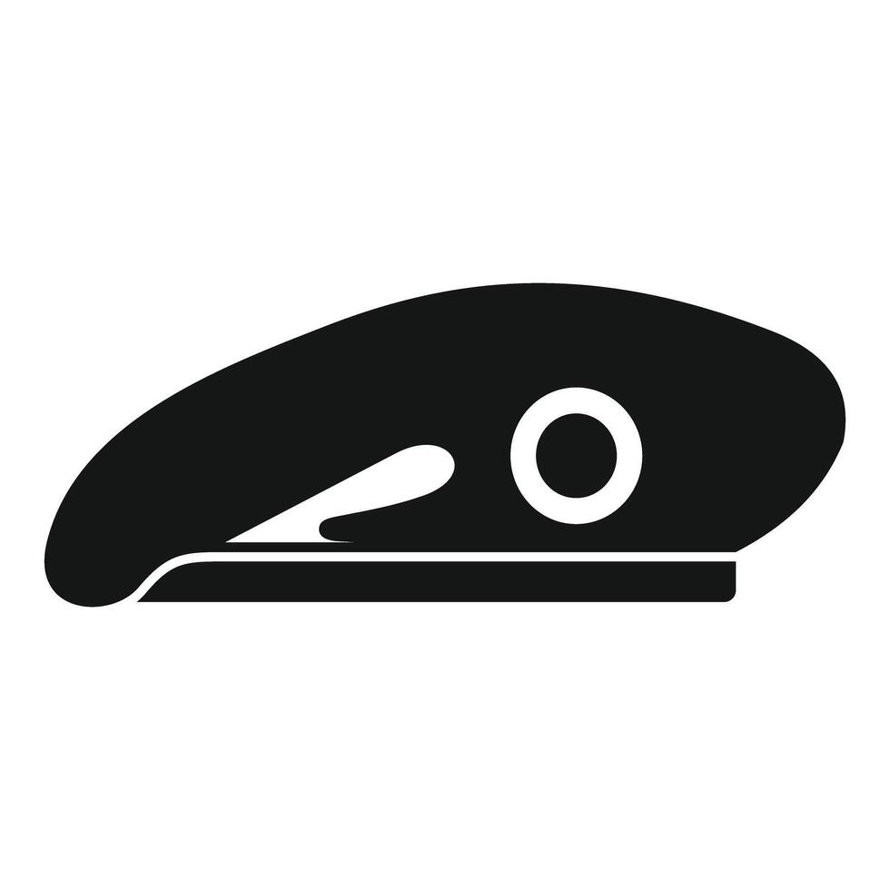 Military beret icon showing army symbolism and uniform vector