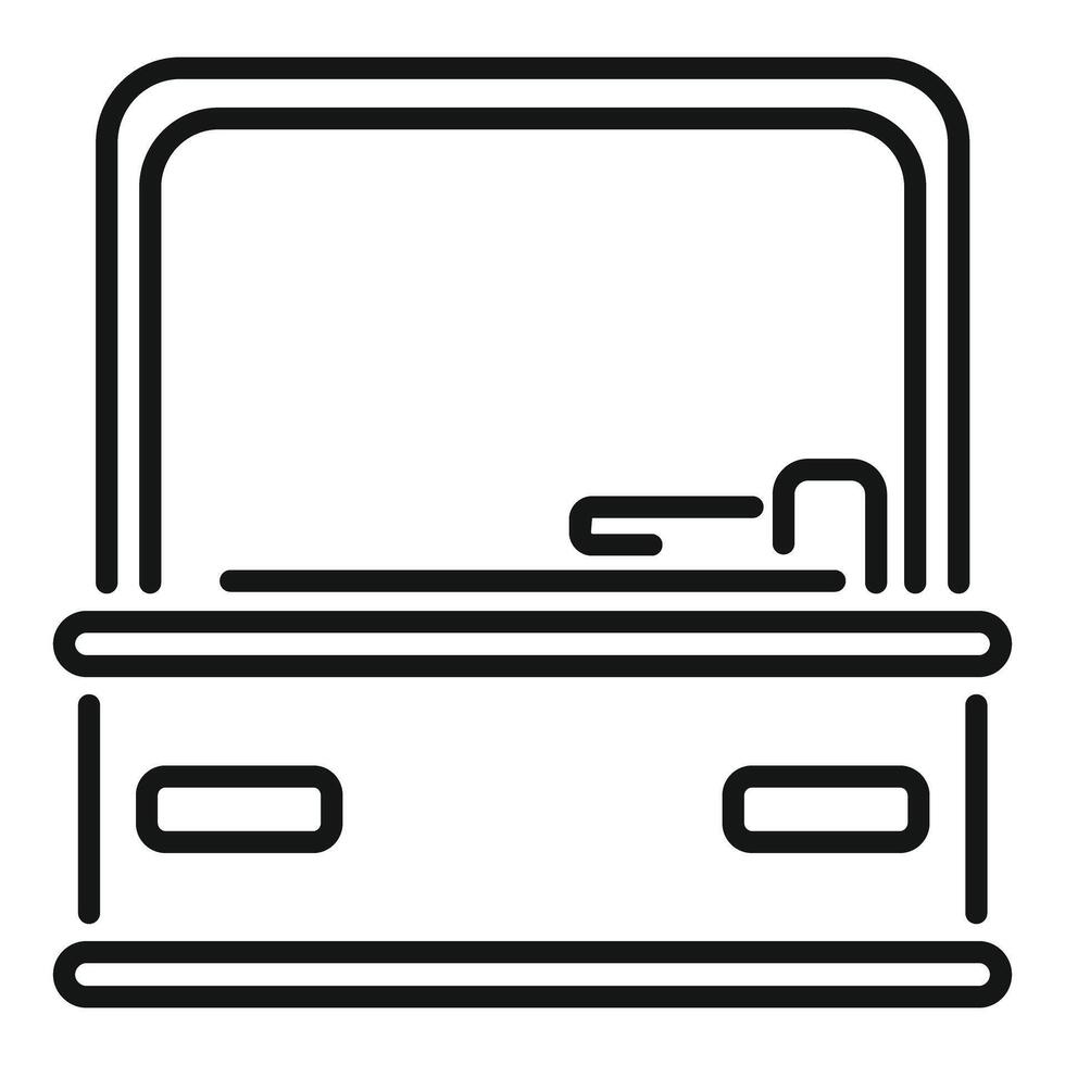 Empty school chalkboard with chalk and eraser resting on ledge vector