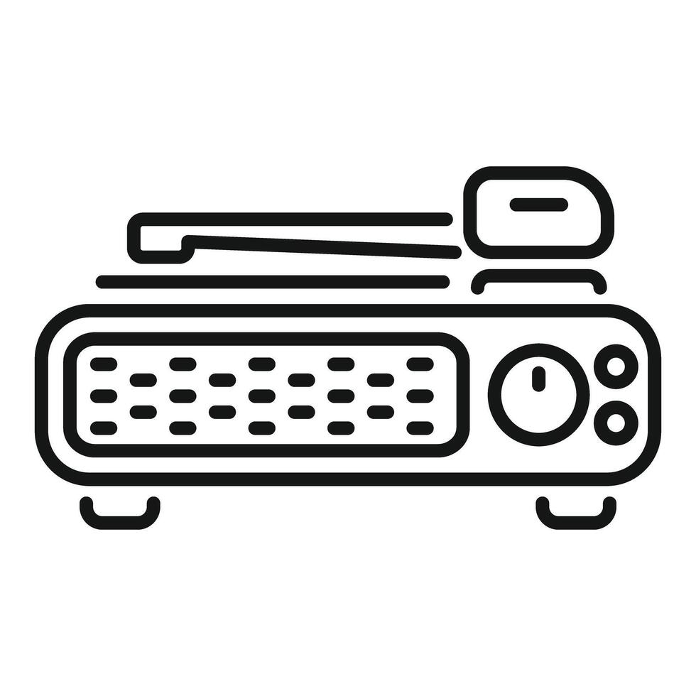 Walkie talkie icon depicting communicating using radio waves vector