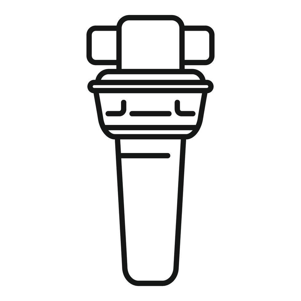 Water filter cartridge replacing old filter element icon vector outline