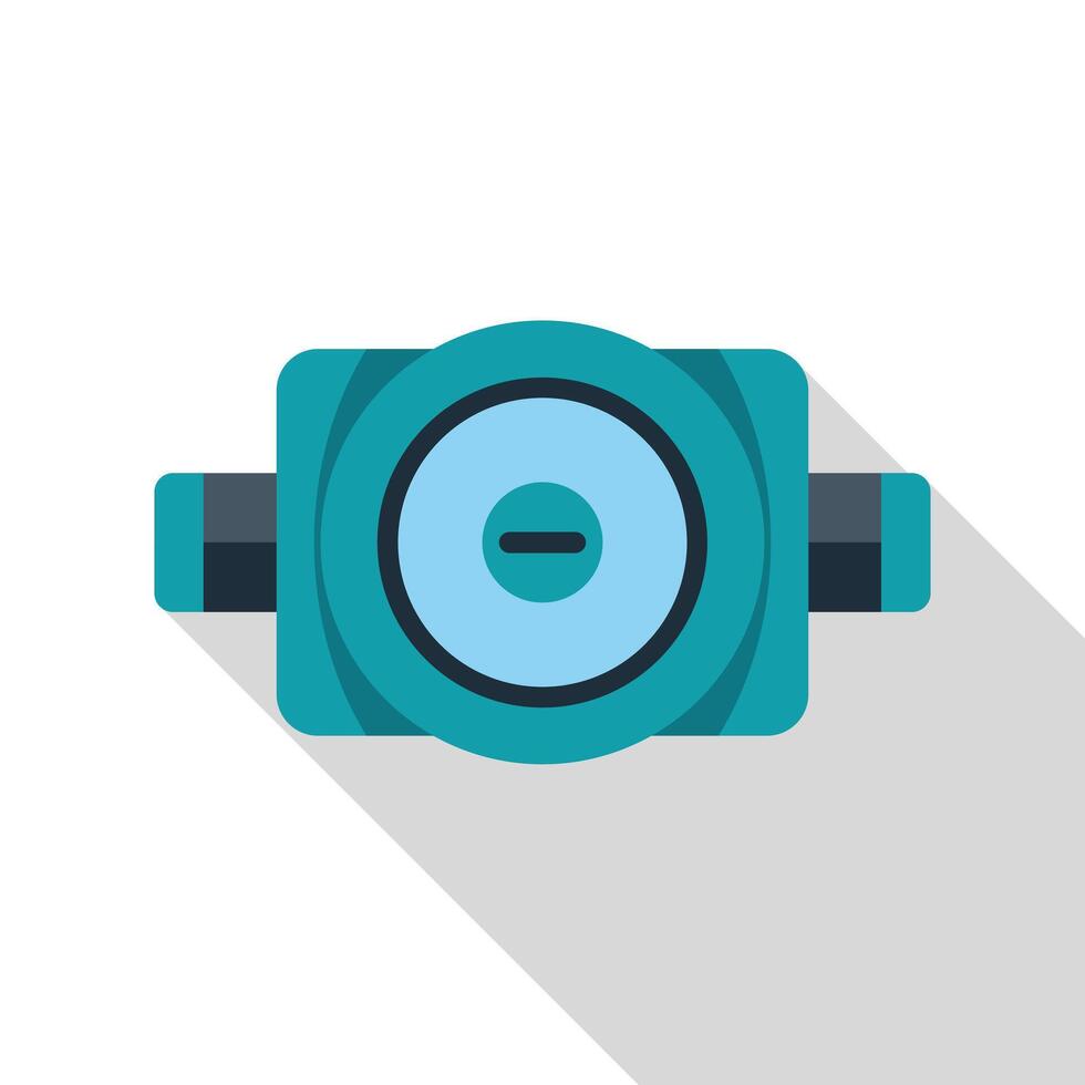 Water meter icon showing consumption measurement device vector