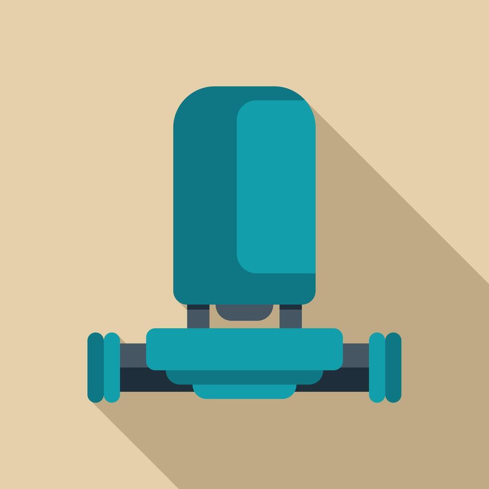 Water meter icon showing measurement tool for plumbing vector