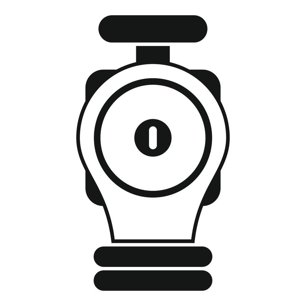 Simple vector icon of a water pump used for irrigation