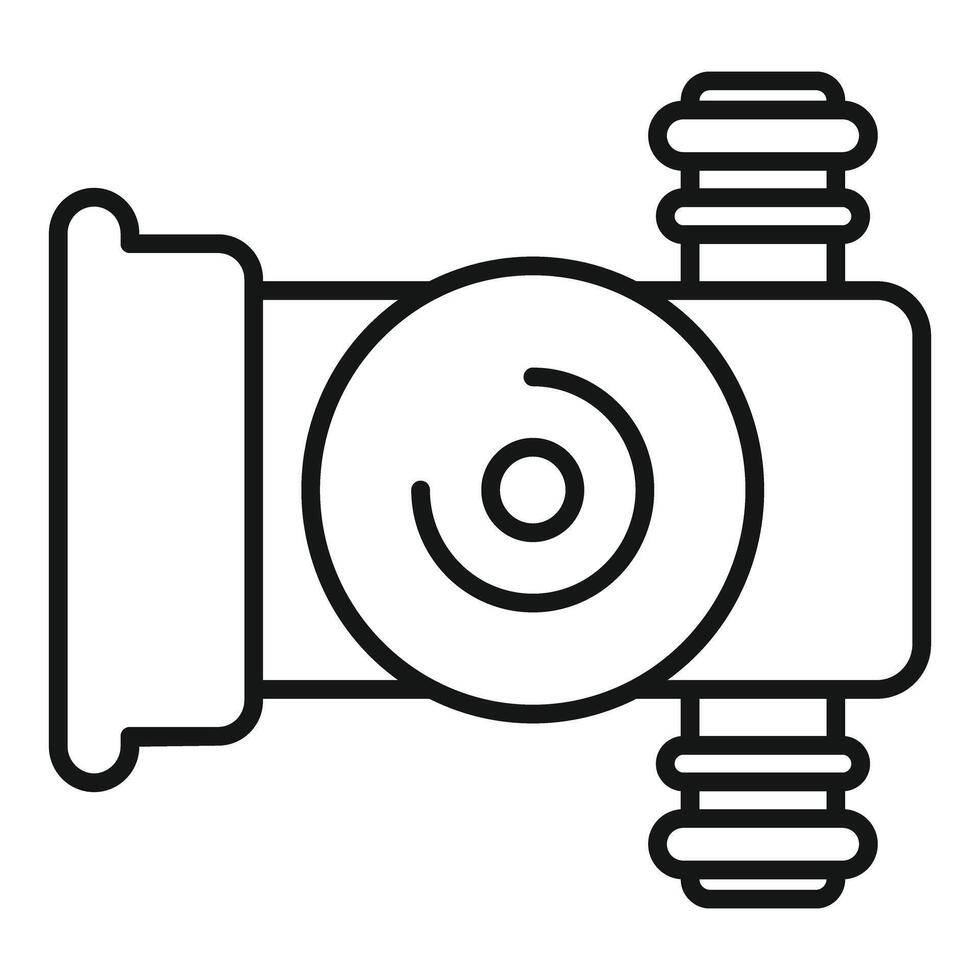Car turbocharger icon showing boost pressure for speed vector