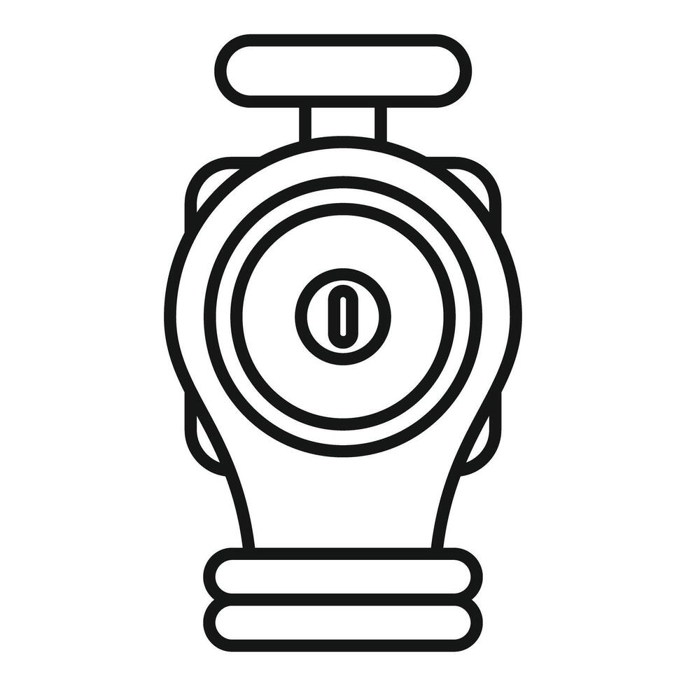 Modern gas mask protecting from toxic fumes vector