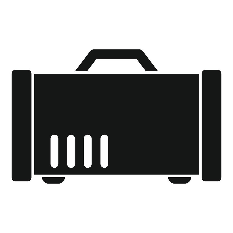 Portable power generator providing electricity during blackout vector