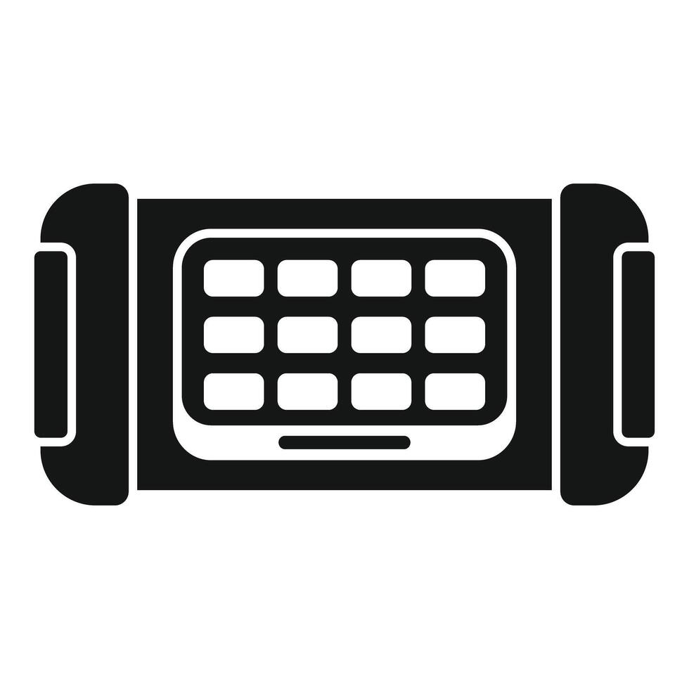 Smart wristwatch presenting modern user interface with apps vector