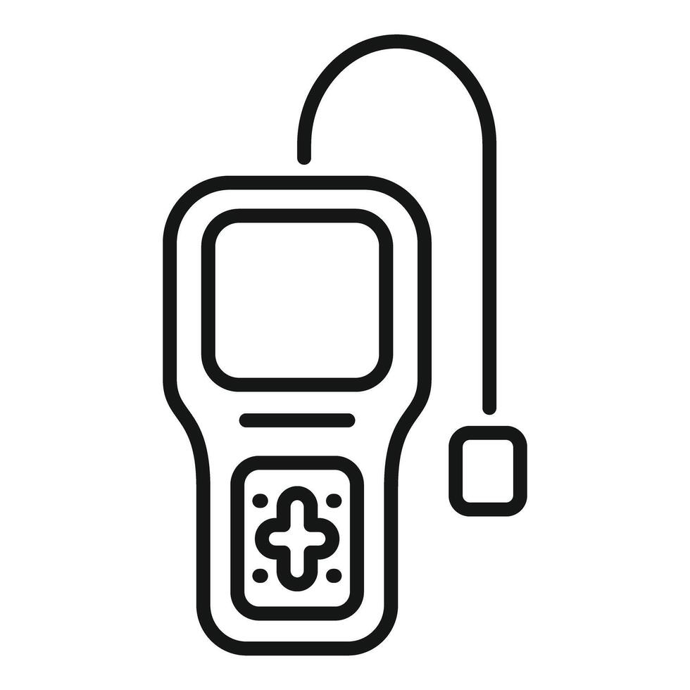 Medical scanner device showing medical tech innovation vector
