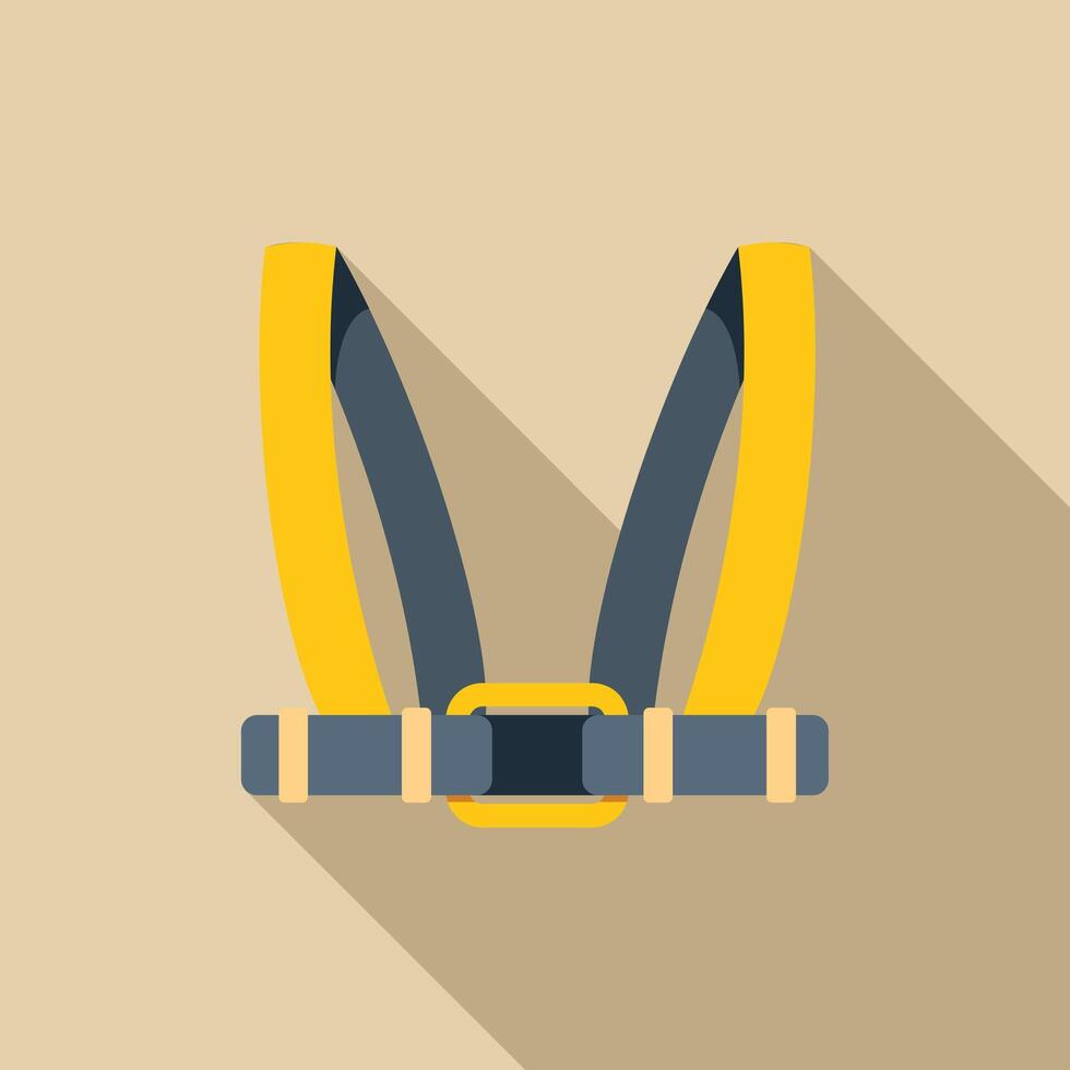 Safety harness keeping you secure while working at height vector