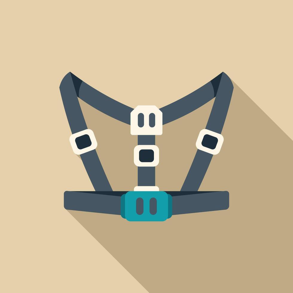Baby harness icon showing secure straps for carrying child vector