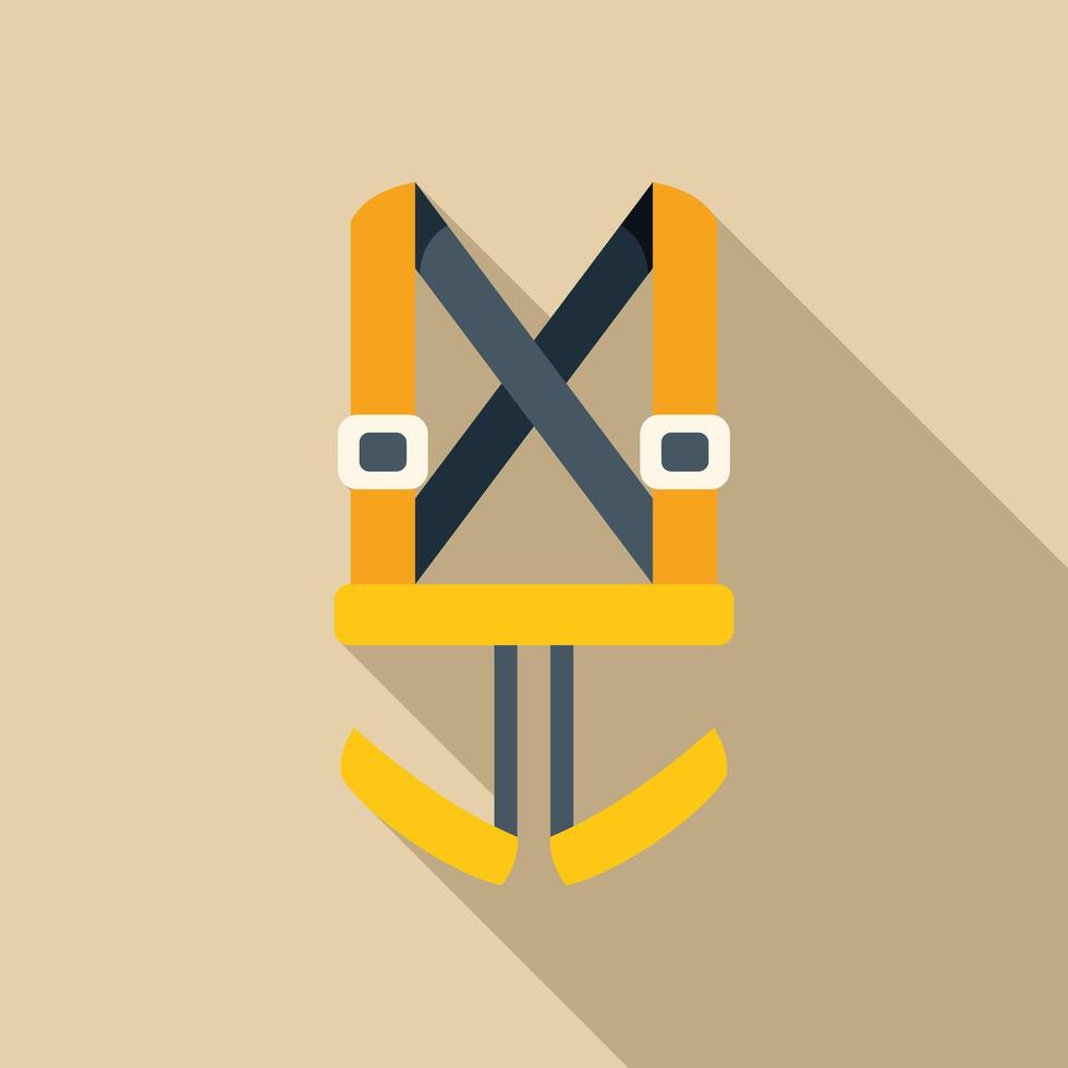 Safety harness keeping you safe while working at height vector