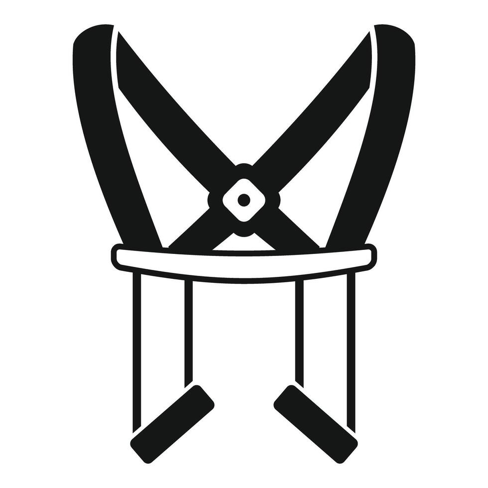 Baby sling carrier icon representing childcare and parenting vector