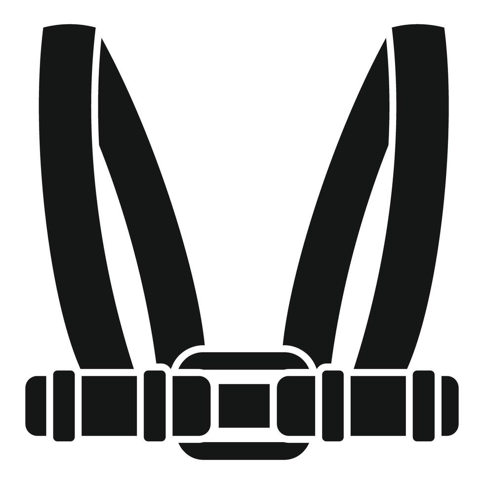 Baby safety belt icon representing child protection and care vector