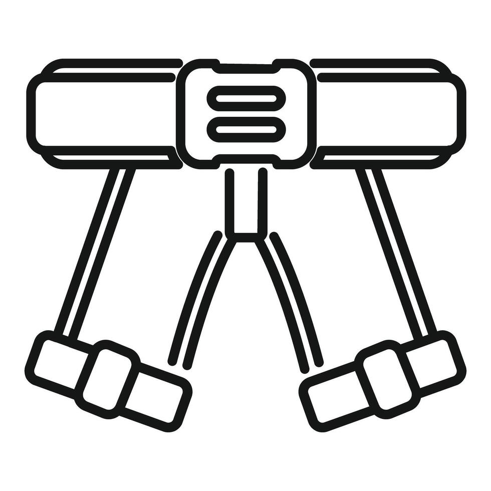Baby walking assistant belt icon outline vector