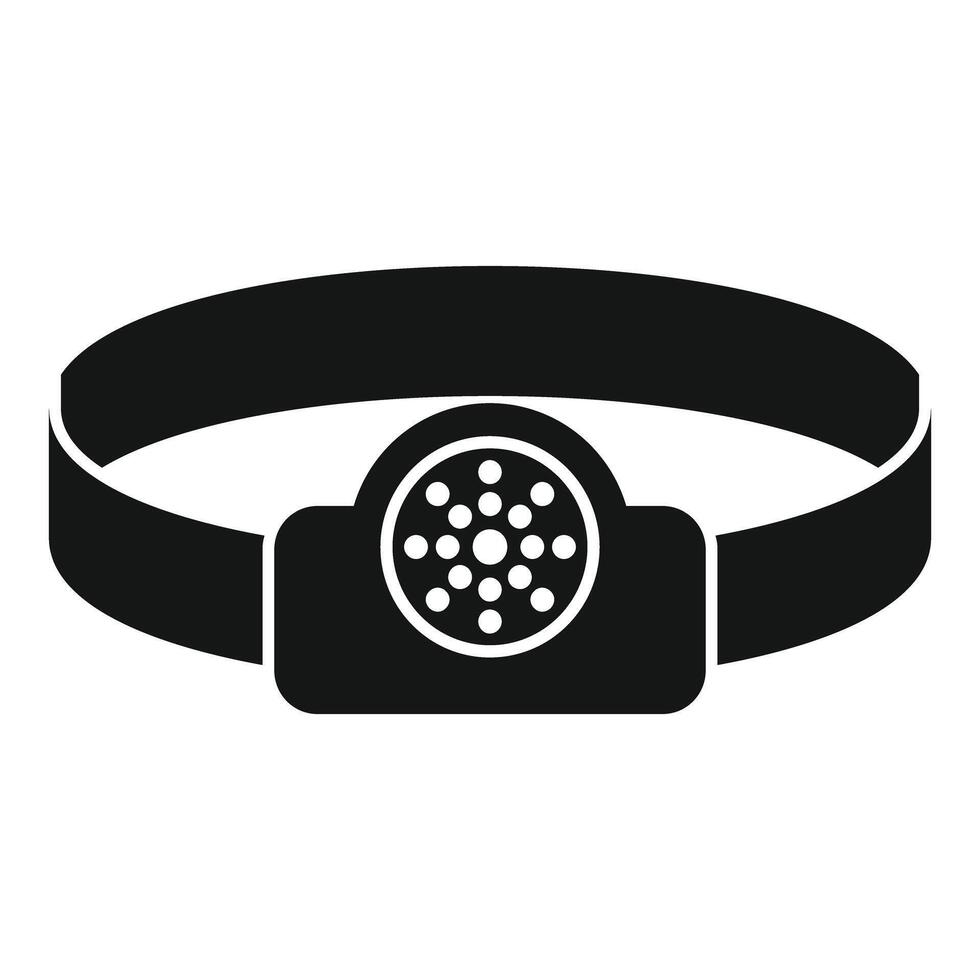 Headlamp flashlight providing illumination for exploration vector